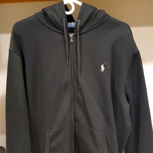 Black polo sweat suit